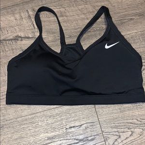 Black Nike sports bra